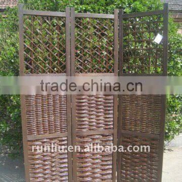 willow hurdle garden gate/three panels