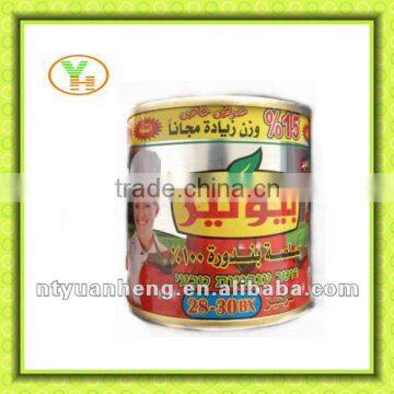 70G-4500G China Hot Sell Canned tomato pulp with different brix