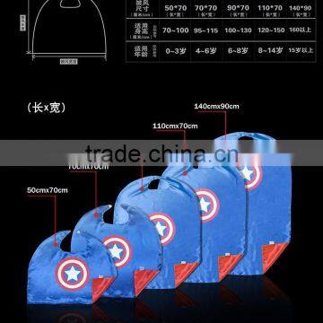 Doule Layer Kids Adult Super Hero Capes photo-4
