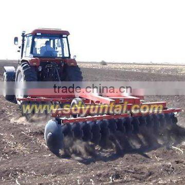 Hydraulic pressure offset heavy disc harrow