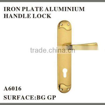 Iron Plate Aluminium Handle Lock