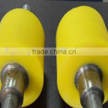 rubber pu conveyor cleaning roller