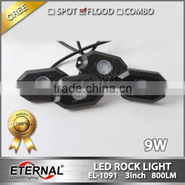 9W High Power Led Rock Light RGB Remote Jeep Off-road ATV UTV Under Body Glow High Red Green Blue Lamp photo-3