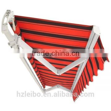 Electric folding arm awning