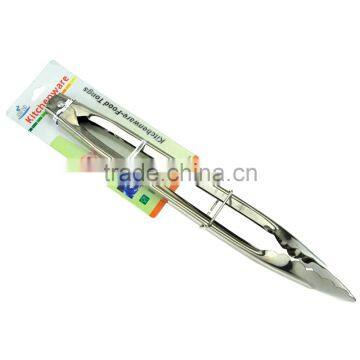 Stainless Steel Food Clip Lock 12" BBQ Buffet Salad Scallop Food Tongs photo-2