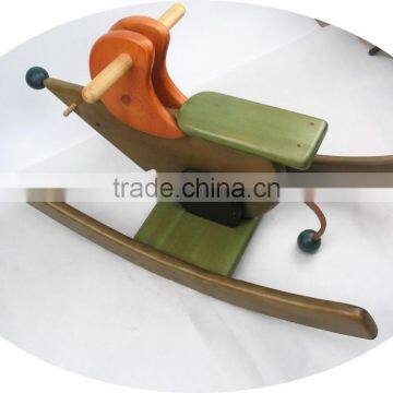 Chinese Manufacture Baby Rocking Wooden Horse Kids Mantis Balance Toy photo-3
