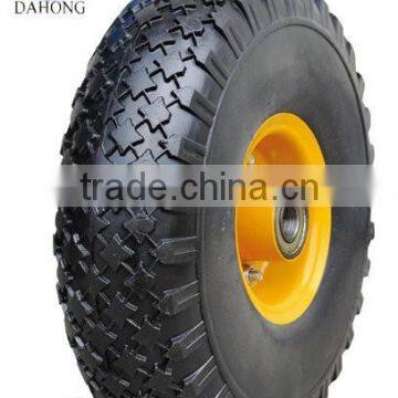 Flat PU foam wheelbarrow wheels size 300-4