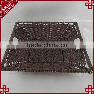 S&D Handweaved Washable Polywicker Supermarket Fruit Display Basket photo-3