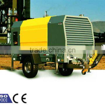 movable diesel driven screw air compressor with fuel tank 233cfm