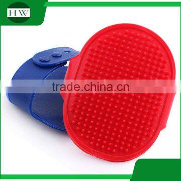 Pet Accessories Tool Rubber Palm Cat Dog Pet Bath Massage Hair Removal Grooming Slicker Brush Comb With Lock photo-3