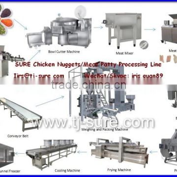 Frying Meat Snacks Production Line