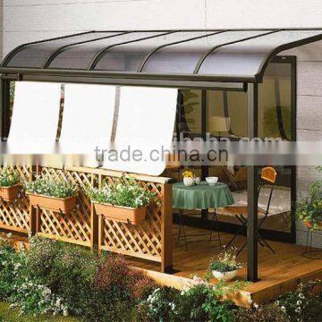 3mx2.3m outdoor gazebo with polycarbonate sheet and elegent design from guangzhou being hot sale