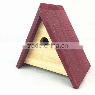 Triangle Wooden Bird House,FSC Wooden Bird Nest, Pet House photo-3