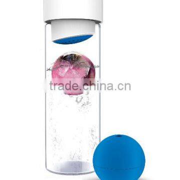 Glass Water Bottle With Fruit Iceball Maker photo-6