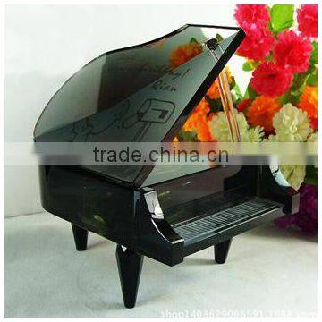 2016 Popular Piano Shape Melody Crystal Music Box photo-5