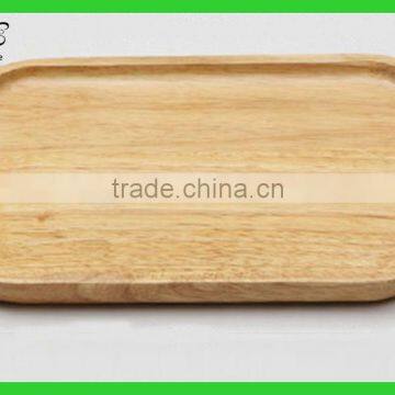 Wood Tray Rectangle Wooden Serving Tray Wood Plate photo-3