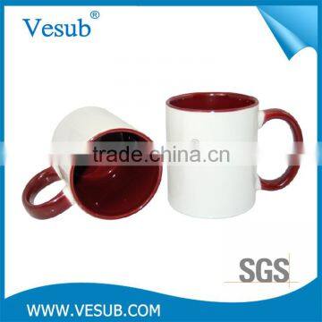 Top grade professional 11OZ double color customized vacuum magic mug sublimation