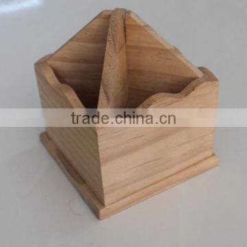 Handmade Office Used Personalized Solid Wooden Pen Holder Wholesale photo-2