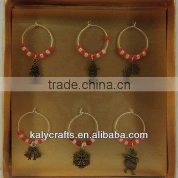 promotion item christmas wine charms