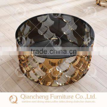 New Design Marble Top Metal Side Table photo-5