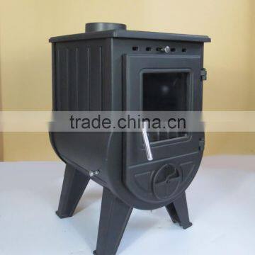 Cast Iron Glass Door Wood Burning Stove /Parts/ Heating Area 90-300sqm photo-2