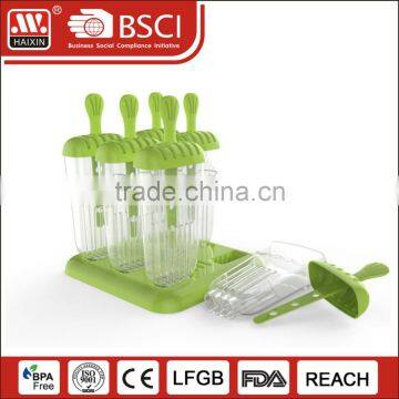 2016 best selling wholesale cute food grade popsicle plastic ice lolly mould with stick