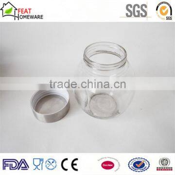 Hot Sale Glass Bottle Glass Storage Pot Glass Jar With Lid photo-2