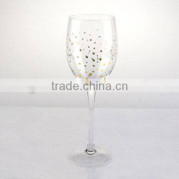 High Quality Wine Glass Set With Star Decal photo-3