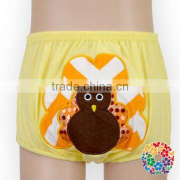 Chinese Manufacturer Baby Girls Holiday Gift Turkey Bloomers Diaper Cover Thanksgiving Bloomers photo-5
