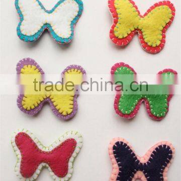 2017 colorful Butterfly Felt Hair Clip in China