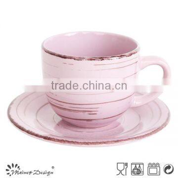 8oz Ceramic Tea Cup and Saucer photo-5