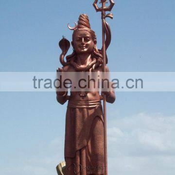 Outdoor Decoration Metal Craft Bronze Lord Shiva Statue for India photo-2