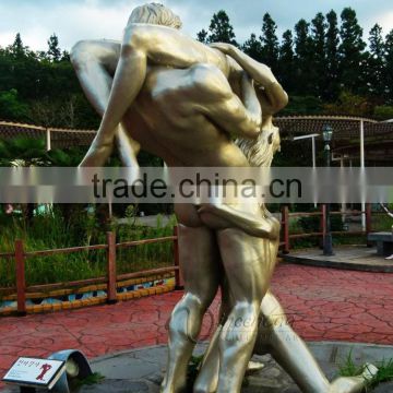 high quality outdoor decoration resin craft life size erotic statues