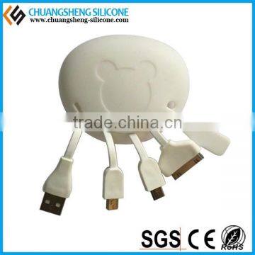 Multifunction Data Wire Case, Silicone Data Line Holder, Silicone Data Link Box photo-3