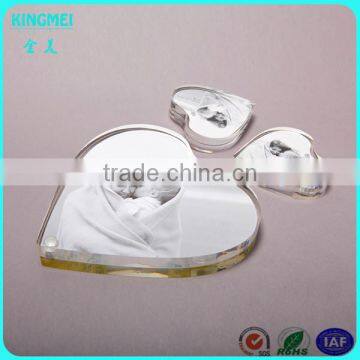 KM-CP77 Cheap New Products Heart Shape Magnetic Acrylic Lovely Photo Frame photo-2