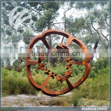 Garden Ornamental Use Corten Steel Flower Sculpture