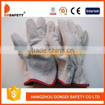 DDSAFETY High Quality Cow split leather driver gloves motorcycle glove