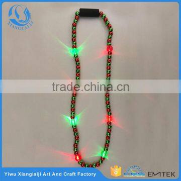 christmas deluxe Light up beads led flashing jewlery necklace