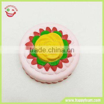 Squishy Flower Shape PU Foam Soft Slow Rising Cake Stress Toys photo-3