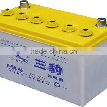 Dry Charged car battery 6-QA- 45AH