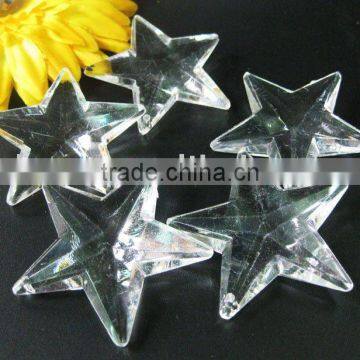 Acrylic star beads freshwater pearl necklace