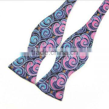 HD-DS24 Resized silk men's woven self bowtie/men's silk tie