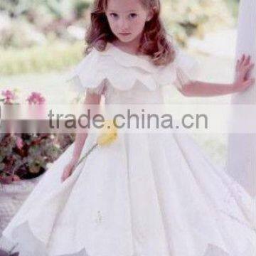 short sleeve long length baby dress new style