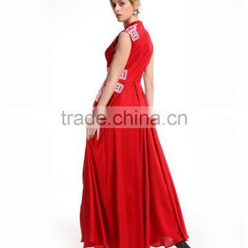 Best Long Black Colors Women Dress Embroidered Plain Evening Dress photo-4