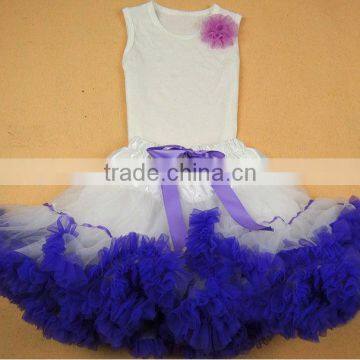 Cute pettiskirt set with flowers for kids MADE IN CHINA