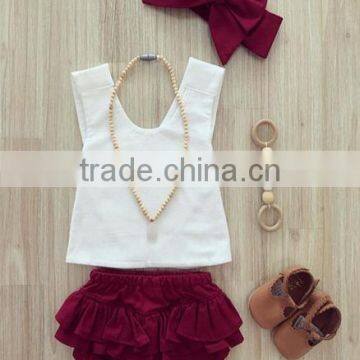 Summer Apparel Polka Dots Singlet And Bloomer Matching Clothes Wholesale photo-6