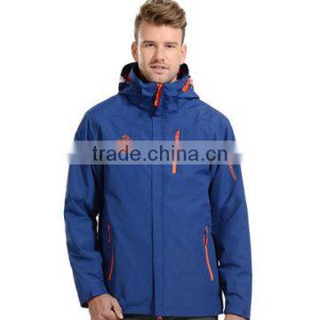 3 in 1 OEM/ODM Fashion Design Waterproof And Windproof Outdoor Jackets For Mens