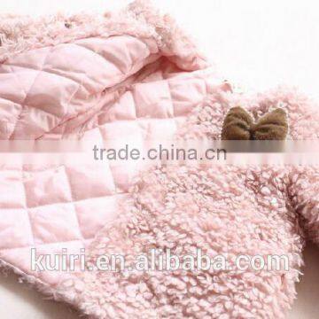 Toddlers Kids Girls Faux Lamb Fur Furry Shaggy Warm Jacket Trench Coat Outwear photo-2