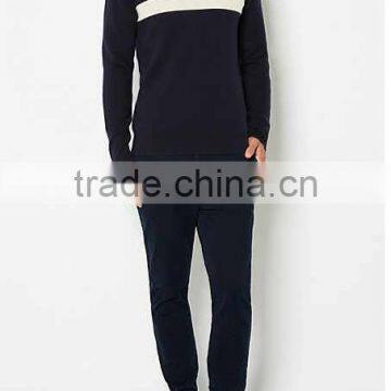 Snow Stripe Knit Jumper/ MEN'S Causel Sweater photo-2