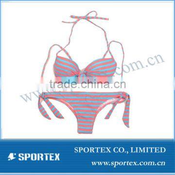 2016 OEM Printed Nylon Spandex String Sexy Brazilian Bikini Swimwear SSWA-0708 photo-2